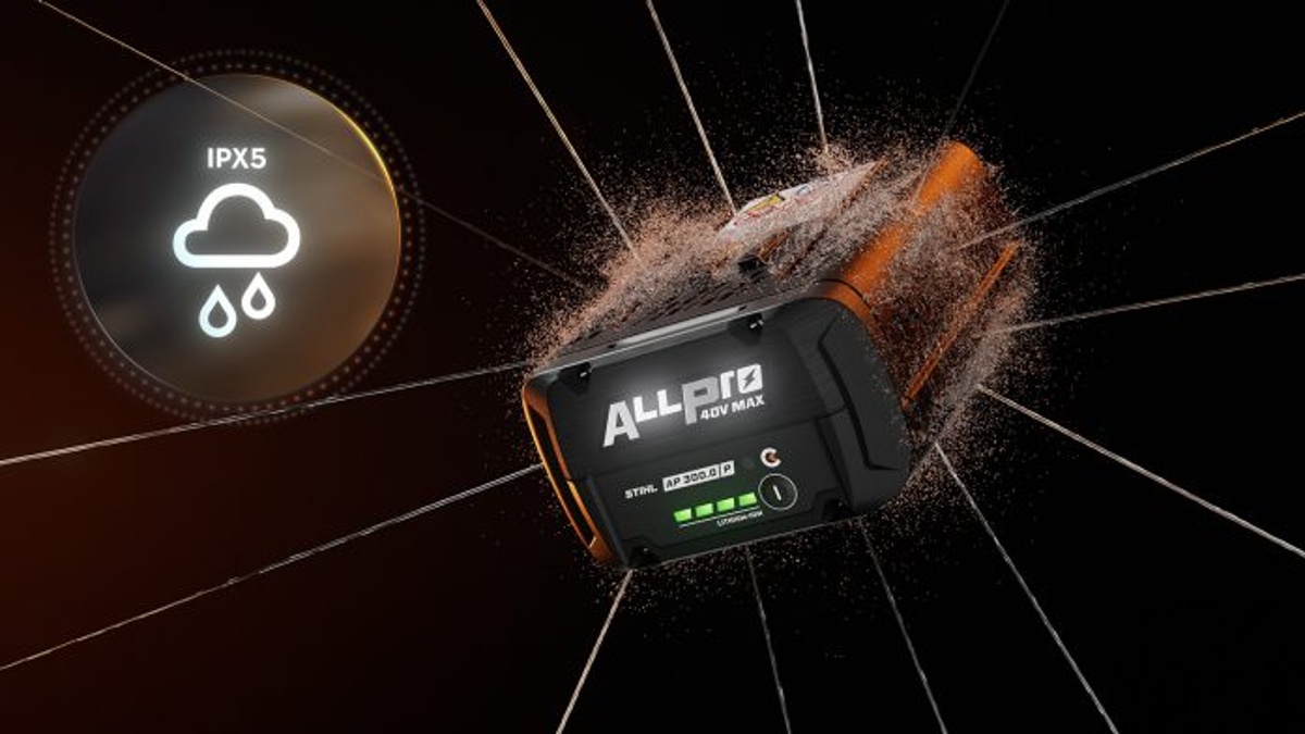 STIHL ALLPRO ochrana IPX5 pro práci v dešti